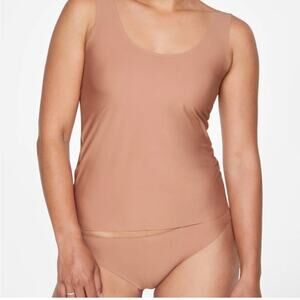 Thirdlove Comfort Stretch Cami Large Tank Top Shapewear Tan Nude Closet Staple